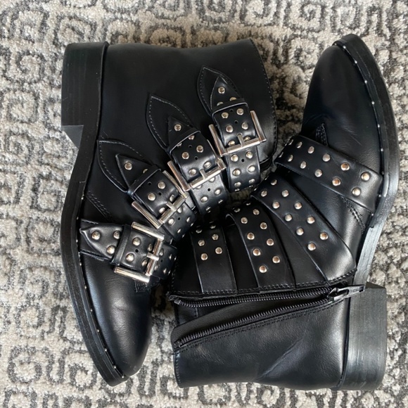 Studded Moto Boots - Picture 3 of 4